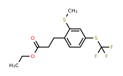 1806501-49-4 | Ethyl 3-(2-(methylthio)-4-(trifluoromethylthio)phenyl)propanoate