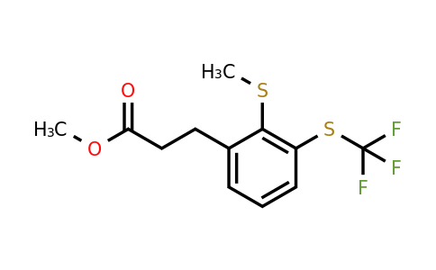 1806501-57-4 | Methyl 3-(2-(methylthio)-3-(trifluoromethylthio)phenyl)propanoate