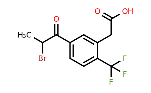 1806501-82-5 | 5-(2-Bromopropanoyl)-2-(trifluoromethyl)phenylacetic acid