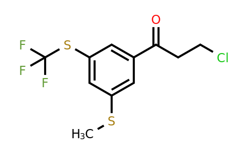 1806501-85-8 | 3-Chloro-1-(3-(methylthio)-5-(trifluoromethylthio)phenyl)propan-1-one