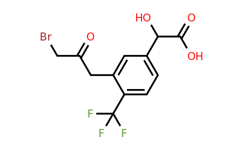 1806501-89-2 | 3-(3-Bromo-2-oxopropyl)-4-(trifluoromethyl)mandelic acid