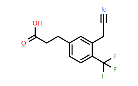 1806501-94-9 | 5-(2-Carboxyethyl)-2-(trifluoromethyl)phenylacetonitrile