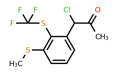 1806501-95-0 | 1-Chloro-1-(3-(methylthio)-2-(trifluoromethylthio)phenyl)propan-2-one