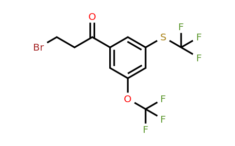 1806502-21-5 | 3-Bromo-1-(3-(trifluoromethoxy)-5-(trifluoromethylthio)phenyl)propan-1-one