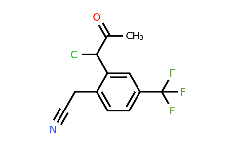 1806502-27-1 | 2-(1-Chloro-2-oxopropyl)-4-(trifluoromethyl)phenylacetonitrile