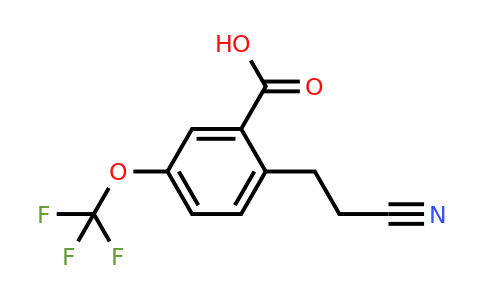 1806502-78-2 | 2-(2-Cyanoethyl)-5-(trifluoromethoxy)benzoic acid