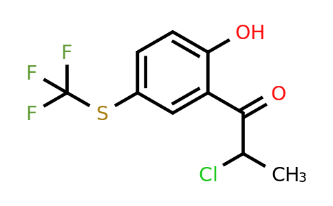 1806502-86-2 | 2-(2-Chloropropanoyl)-4-(trifluoromethylthio)phenol