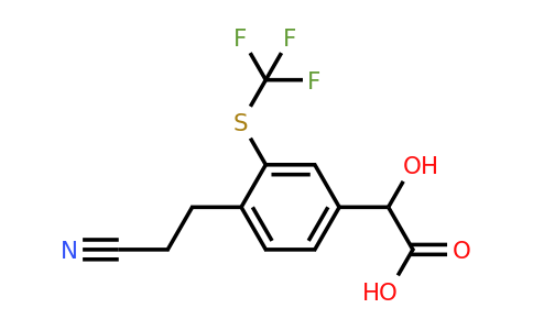 1806502-93-1 | 4-(2-Cyanoethyl)-3-(trifluoromethylthio)mandelic acid