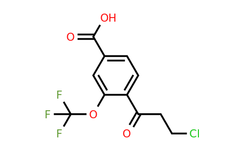 1806502-96-4 | 4-(3-Chloropropanoyl)-3-(trifluoromethoxy)benzoic acid