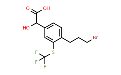 1806502-98-6 | 4-(3-Bromopropyl)-3-(trifluoromethylthio)mandelic acid