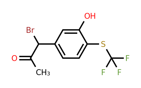 1806502-99-7 | 5-(1-Bromo-2-oxopropyl)-2-(trifluoromethylthio)phenol