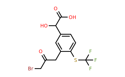 1806503-14-9 | 3-(3-Bromo-2-oxopropyl)-4-(trifluoromethylthio)mandelic acid