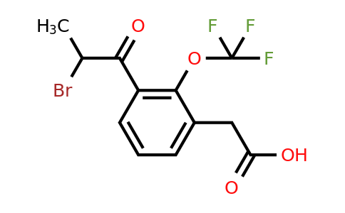 1806503-15-0 | 3-(2-Bromopropanoyl)-2-(trifluoromethoxy)phenylacetic acid
