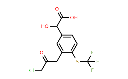 1806503-24-1 | 3-(3-Chloro-2-oxopropyl)-4-(trifluoromethylthio)mandelic acid