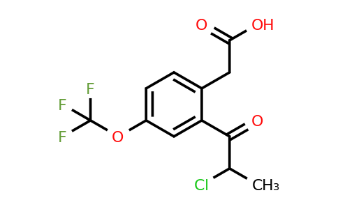 1806503-25-2 | 2-(2-Chloropropanoyl)-4-(trifluoromethoxy)phenylacetic acid
