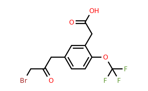 1806503-34-3 | 5-(3-Bromo-2-oxopropyl)-2-(trifluoromethoxy)phenylacetic acid