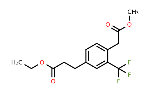 1806503-92-3 | Methyl 4-(3-ethoxy-3-oxopropyl)-2-(trifluoromethyl)phenylacetate