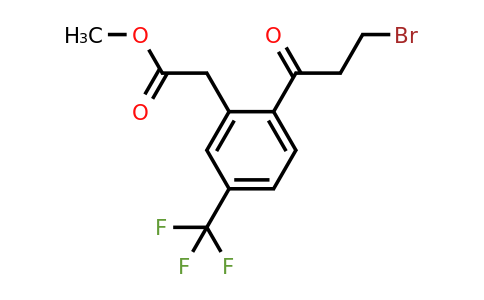 1806504-10-8 | Methyl 2-(3-bromopropanoyl)-5-(trifluoromethyl)phenylacetate