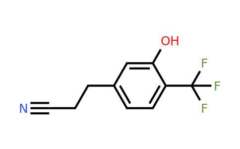 1806504-34-6 | 3-(3-Hydroxy-4-(trifluoromethyl)phenyl)propanenitrile