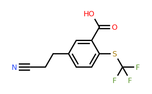 1806504-42-6 | 5-(2-Cyanoethyl)-2-(trifluoromethylthio)benzoic acid