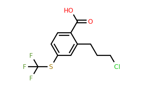 1806504-45-9 | 2-(3-Chloropropyl)-4-(trifluoromethylthio)benzoic acid