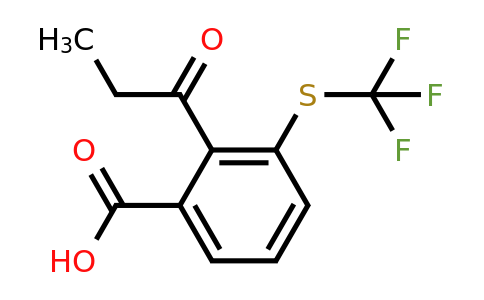 1806504-54-0 | 2-Propionyl-3-(trifluoromethylthio)benzoic acid