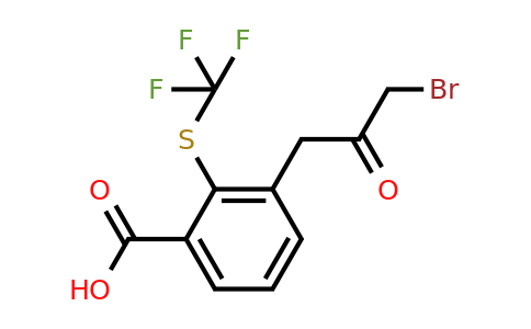 1806504-57-3 | 3-(3-Bromo-2-oxopropyl)-2-(trifluoromethylthio)benzoic acid