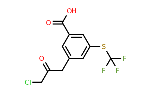 1806504-66-4 | 3-(3-Chloro-2-oxopropyl)-5-(trifluoromethylthio)benzoic acid
