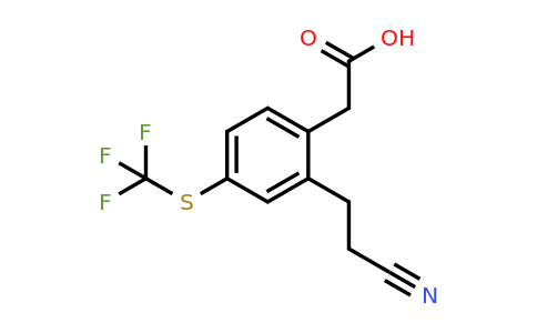1806504-75-5 | 2-(2-Cyanoethyl)-4-(trifluoromethylthio)phenylacetic acid