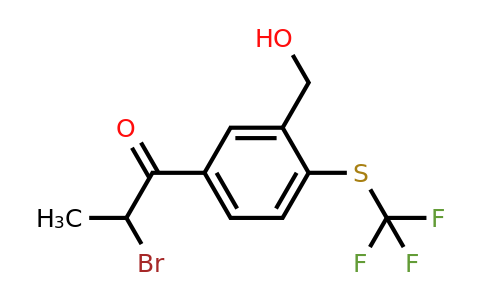 1806505-10-1 | 5-(2-Bromopropanoyl)-2-(trifluoromethylthio)benzylalcohol