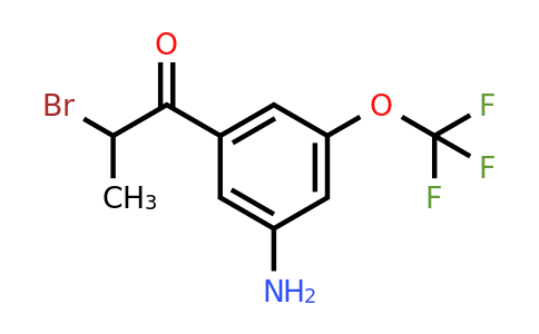 1806506-15-9 | 1-(3-Amino-5-(trifluoromethoxy)phenyl)-2-bromopropan-1-one