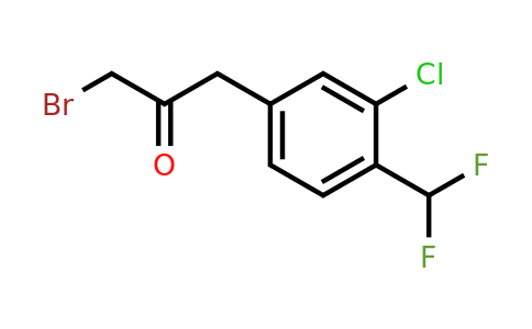 1806510-08-6 | 1-Bromo-3-(3-chloro-4-(difluoromethyl)phenyl)propan-2-one
