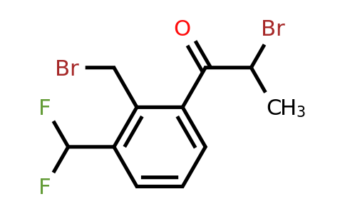 1806510-09-7 | 2-Bromo-1-(2-(bromomethyl)-3-(difluoromethyl)phenyl)propan-1-one
