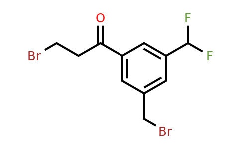 1806510-26-8 | 3-Bromo-1-(3-(bromomethyl)-5-(difluoromethyl)phenyl)propan-1-one