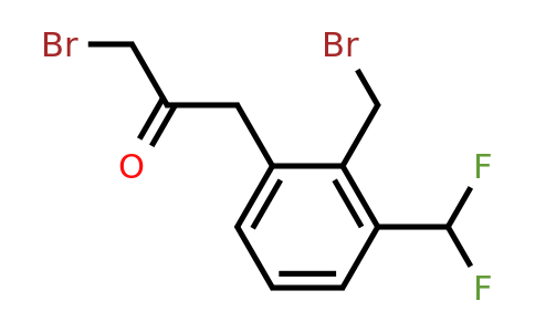 1806510-43-9 | 3-Bromo-1-(2-(bromomethyl)-3-(difluoromethyl)phenyl)propan-2-one