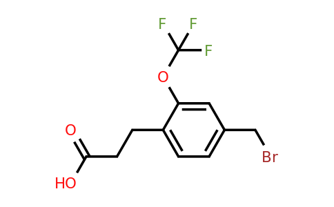 1806510-73-5 | 3-(4-(Bromomethyl)-2-(trifluoromethoxy)phenyl)propanoic acid