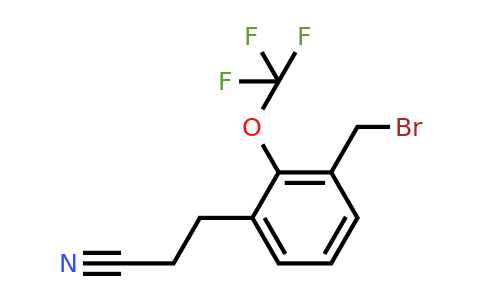 1806510-93-9 | 3-(3-(Bromomethyl)-2-(trifluoromethoxy)phenyl)propanenitrile