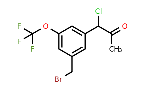 1806511-19-2 | 1-(3-(Bromomethyl)-5-(trifluoromethoxy)phenyl)-1-chloropropan-2-one