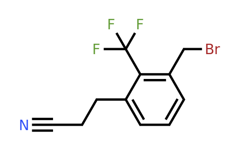 3-(3-(Bromomethyl)-2-(trifluoromethyl)phenyl)propanenitrile