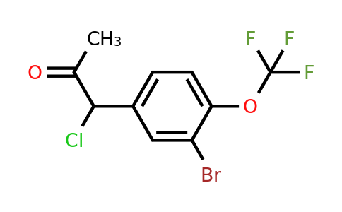 1806511-67-0 | 1-(3-Bromo-4-(trifluoromethoxy)phenyl)-1-chloropropan-2-one