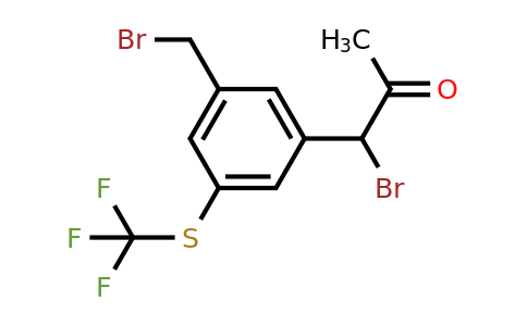 1806512-35-5 | 1-Bromo-1-(3-(bromomethyl)-5-(trifluoromethylthio)phenyl)propan-2-one