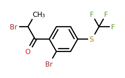 1806512-40-2 | 2-Bromo-1-(2-bromo-4-(trifluoromethylthio)phenyl)propan-1-one