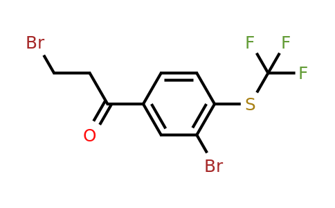 1806512-48-0 | 3-Bromo-1-(3-bromo-4-(trifluoromethylthio)phenyl)propan-1-one