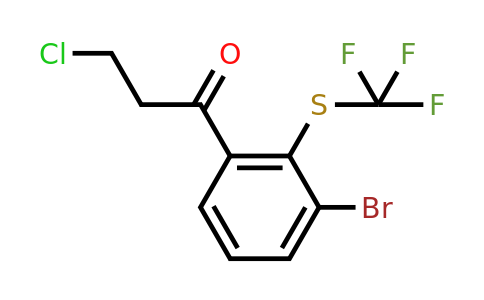 1-(3-Bromo-2-(trifluoromethylthio)phenyl)-3-chloropropan-1-one