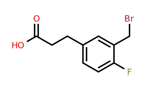 1806512-88-8 | 3-(Bromomethyl)-4-fluorophenylpropanoic acid