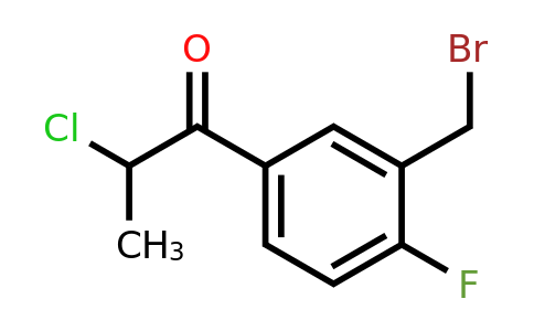 1806513-33-6 | 1-(3-(Bromomethyl)-4-fluorophenyl)-2-chloropropan-1-one
