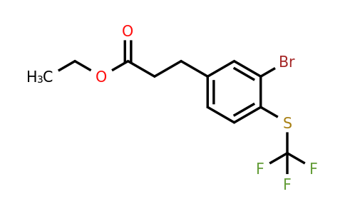 1806514-80-6 | Ethyl 3-(3-bromo-4-(trifluoromethylthio)phenyl)propanoate