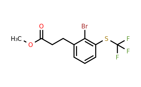 1806514-85-1 | Methyl 3-(2-bromo-3-(trifluoromethylthio)phenyl)propanoate