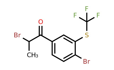 1806515-12-7 | 2-Bromo-1-(4-bromo-3-(trifluoromethylthio)phenyl)propan-1-one