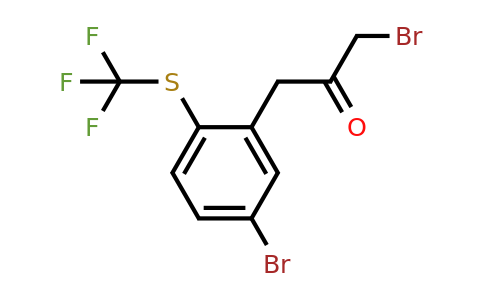 1806515-24-1 | 1-Bromo-3-(5-bromo-2-(trifluoromethylthio)phenyl)propan-2-one